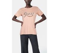 GUESS Eco Ss Cn Glittery Logo Pale Sand Taille: S | Chemises Outlet | Femme | Marron