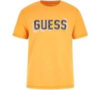 GUESS Eco Ss Cn Logo Tee Dusty Gold Taille: S | T-Shirts Outlet | Homme | Jaune