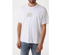 GUESS Eco Ss Cn Patch At Back Pure White Taille: XL | T-shirts avec imprimés Outlet | Homme | Blanche