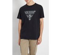 GUESS Eco Ss Cn Treated Triang Jet Black A996 Taille: S | T-Shirts Outlet | Homme | Le Noir