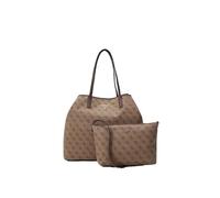 GUESS Eco Victtoria Large 2 In 1 Tote Latte Logo/Brown
