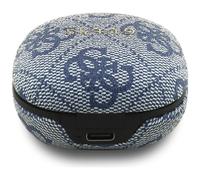 Guess 4g Classic Metal Logo Wireless Earphones Bleu