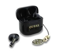 CG Mobile - Écouteurs sans fil Guess Charm TWS - Effet brillant, logo classique - Noir