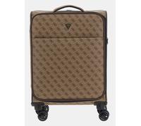 GUESS Ederlo Napoli 4G Logo de Transport Suitcae Trolley Femmes Sac À Beige Brun