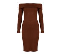 Guess - Élégante robe midi d`été - Femme - Robes - Brun - Taille: 38 FR