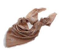 GUESS Eliette Logo Kefiah Écharpe avec logo Latte 135 x 135 cm