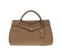 Guess - Ella Logo Girlfriend Satchel - Femme - Sacs - Brun - Taille: ONE Size