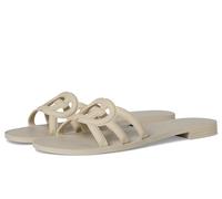 GUESS Elyho Sandales plates pour femme, Beige, 39 EU