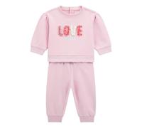 GUESS Ensemble sweat et pantalon de survêtement écologiques pour bébé fille, Rose, 12 mois