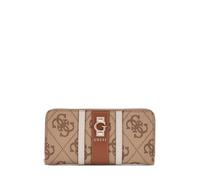 GUESS Erenia SLG Medium Zip Around, couleur CLO - Coal Logo CLO - Coal Logo One Size, Lait Logo, Taglia unica, Style urbain décontracté