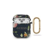 Guess Étui Apple GUACA2TPUBKFL03 Housse AirPods bleu/bleu N.3 Flower Collection