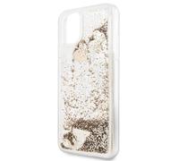 Guess Étui Apple GUHCN65GLHFLGO iPhone 11 Pro Max or/or Étui rigide Glitter Hearts