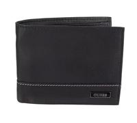 Guess Étui de Passeport, Portefeuille en Cuir Brse d'argent Homme, Noir/Blanc, Taille Unique