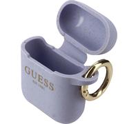 Guess Étui en silicone à paillettes pour AirPods 1/2 - violet