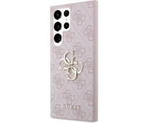 GUESS Étui GUHCS23L4GMGPI Samsung S23 Ultra S918 Rose 4G Big Metal Logo