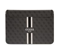 Guess, étui magnétique pour ordinateur 13 / 14 pouces avec impression 4G, modèle Stripe, noir