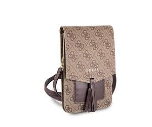 Guess Étui Portefeuille 4G pour téléphone Portable avec étui Beige