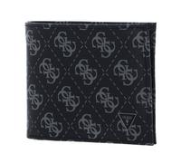 GUESS Étui pour carte de crédit bleu foncé gris en cuir pour homme - Vezzola Billfold Coin Wallet Dark Blue 251938