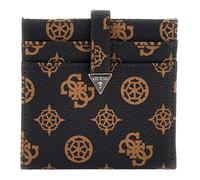 GUESS Étui pour carte de crédit brun foncé taupe pour femme - Laurel SLG Tab Card Case Mocha Logo 288182