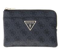 GUESS étui pour Carte de crédit étui à clés Laurel II SLG Key Ring Pouch Coal Logo Gris foncé