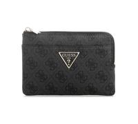 GUESS étui pour Carte de crédit étui à clés Laurel II SLG Key Ring Pouch Coal Logo Gris foncé