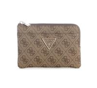 GUESS étui pour Carte de crédit étui à clés Laurel II SLG Key Ring Pouch Latte Logo Marron Clair