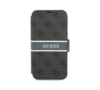 Guess Étui pour iPhone 13 Mini, Gris - Bookcase similicuir