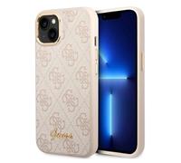 Guess Étui Rigide Rose 4G Vintage Rétro Or Logo pour IPHONE 14 Plus 15 6,7 "