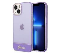 Guess Étui pour iPhone 14 Plus 6.7 violet Translucide