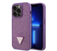 Guess, étui pour iPhone 15 Pro Max orné de petites pierres, violet