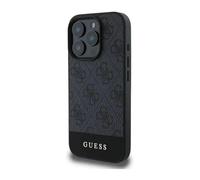 Guess Étui pour téléphone portable GUHCP16LG4GLGR 4G Stripe Gris - iPhone 16 Pro