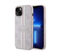 Guess Étui pour téléphone portable GUHMP14SP4RPSP 4G Printed Stripes MagSafe - iPhone 14 Rose