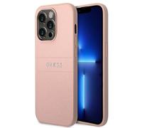 Guess Étui Rigide Étui pour Téléphone Portable Rose Saffiano pour IPHONE 14 Pro