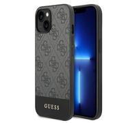 Guess Étui Rigide Étui Protecteur 4G Stripe Cover Gris pour IPHONE 14 Plus 6,7 "