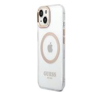 Guess Étui Rigide Magsafe Transparent Contour pour IPHONE 14 Plus 15 6,7 " Trans