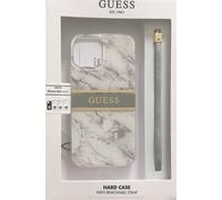 Guess Étui Rigide Marble Sangle Gris pour IPHONE 13 Mini 5,4 "
