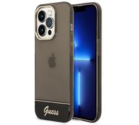 Guess Étui Rigide Noir Contour Translucide pour IPHONE 14 Pro 6,1 "