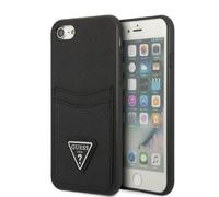 Guess Étui Rigide Noir Saffiano Triangle À pour IPHONE 7/8 Se 2020/2022