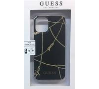 Guess Étui Rigide Or Chaîne Noir pour IPHONE 12 Mini 5,4 "