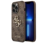 Guess Étui Rigide Portable Braun 4G BIG Metalllogo pour IPHONE 14 Pro Max 6,7 "