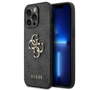 Guess Étui Rigide Protection 4G Big Métal Logo Gris pour IPHONE 14 Pro Max 6,7 "