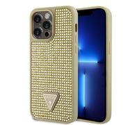 Guess, Étui Triangle Diamond Apple iPhone 15 Pro Max, Or