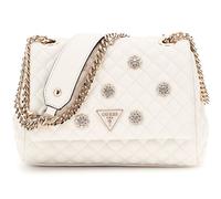 GUESS Everlee Convertible Xbody Flap Bag Creme White