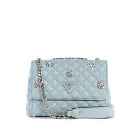 GUESS Sac à épaule bleu clair blanc pour femme - Everlee Mini Convertible Xbody Flap Bag Misty Blue 310596