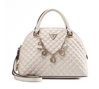GUESS Everlee Dome Satchel, Sacoche dôme Femme, Ecru, Taille Unique
