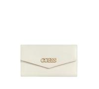 GUESS Factory Hallow Lane Portefeuille fin pour femme, blanc, Portefeuille
