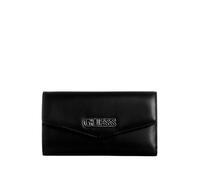 GUESS Factory Hallow Lane Portefeuille fin pour femme, noir, Portefeuille