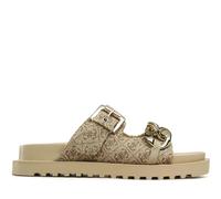 Guess - Fatema Slippers - Femme - Chaussures - Beige - Taille: 35 EU
