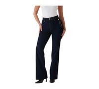 Guess - Faye Sailor Flared Jeans - Femme - Jeans - Bleu - Taille: W27