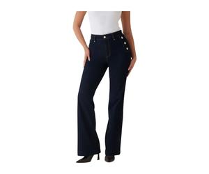 Guess - Faye Sailor Flared Jeans - Femme - Jeans - Bleu - Taille: W27